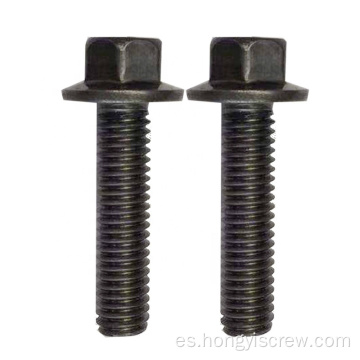 Tornillos de perno de brida de cabeza de brida negra de 14 mm